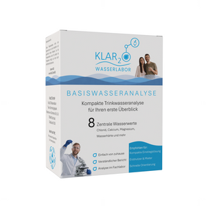 Analyse de base de l'eau - 8 paramètres, par exemple chlorure, calcium, magnésium, dureté de l'eau et autres